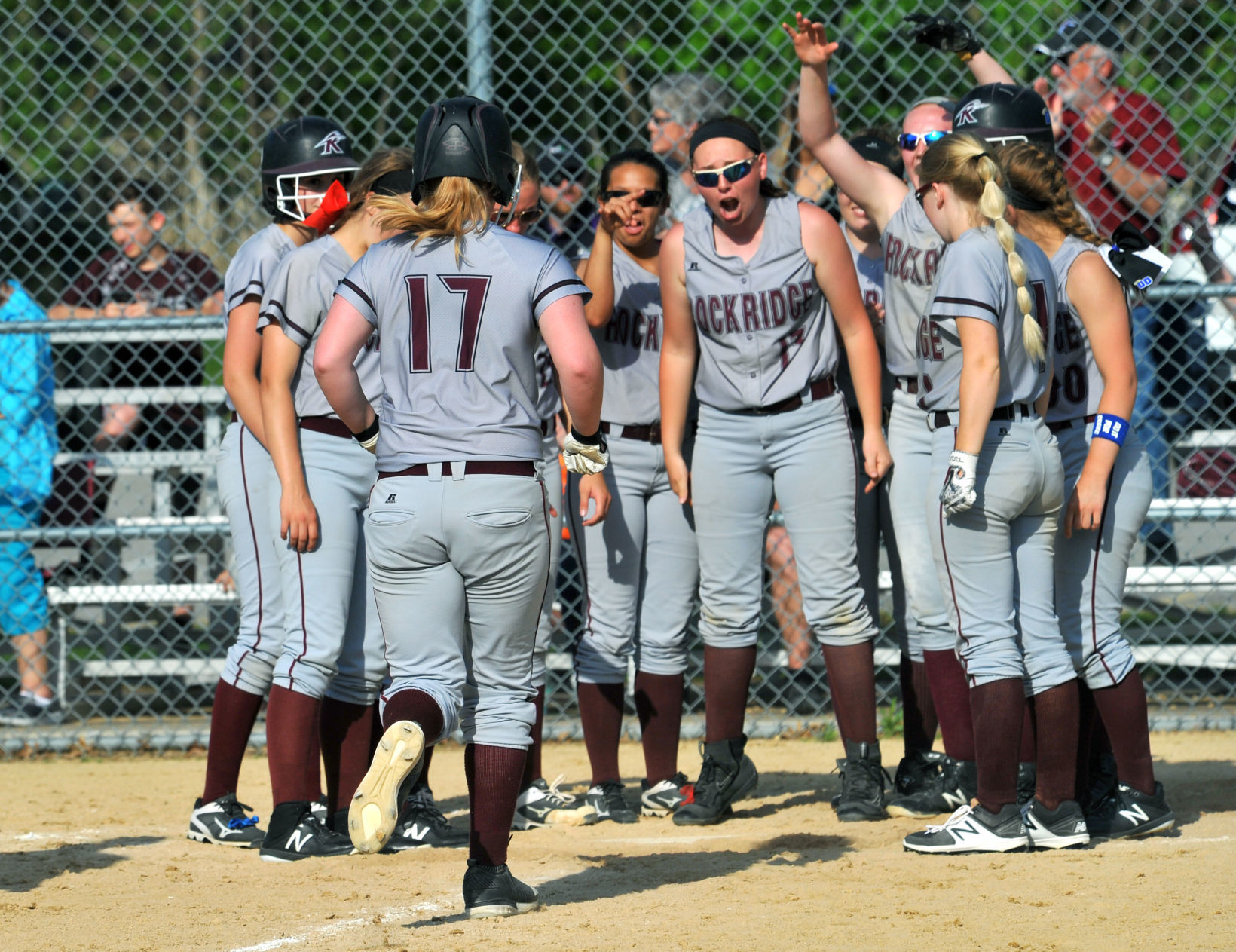 Rockridge at Alleman softball